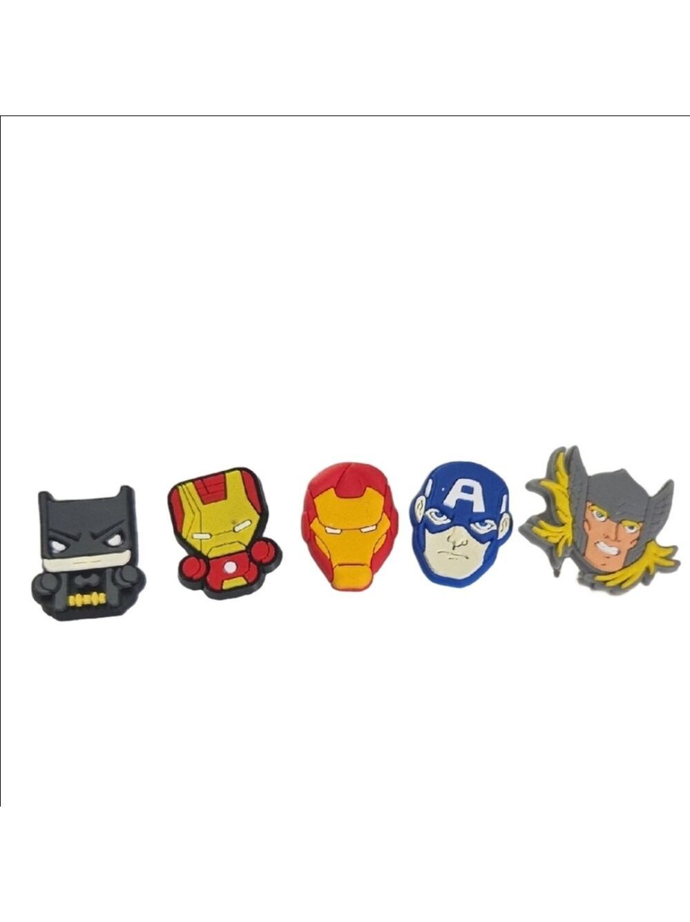 Superhero Shoe Charms Set